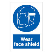 Wear Face Shield Sign